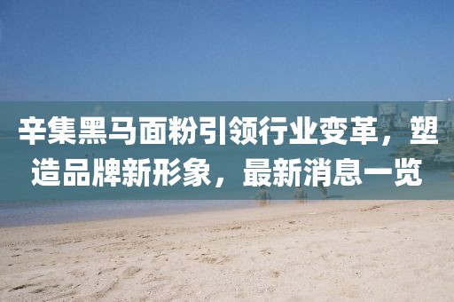 辛集黑馬面粉引領(lǐng)行業(yè)變革，塑造品牌新形象，最新消息一覽