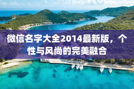 微信名字大全2014最新版，個(gè)性與風(fēng)尚的完美融合