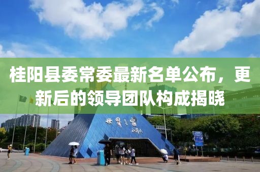 桂陽縣委常委最新名單公布，更新后的領導團隊構成揭曉