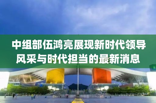 中組部伍鴻亮展現(xiàn)新時代領(lǐng)導風采與時代擔當?shù)淖钚孪? width=