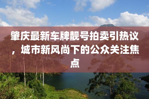 肇慶最新車牌靚號(hào)拍賣引熱議，城市新風(fēng)尚下的公眾關(guān)注焦點(diǎn)